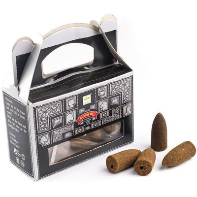 Superhit Satya Backflow Dhoop Incense Cones (24 Pack), SKU BFSH, UPC 700317305873