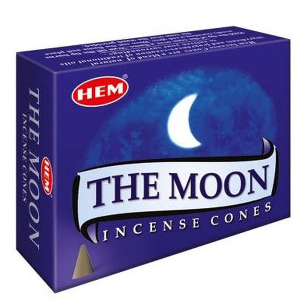 Moon HEM Cone Incense (10 Cones), SKU TM12, UPC