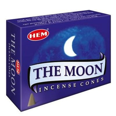 Moon HEM Cone Incense (10 Cones), SKU TM12, UPC