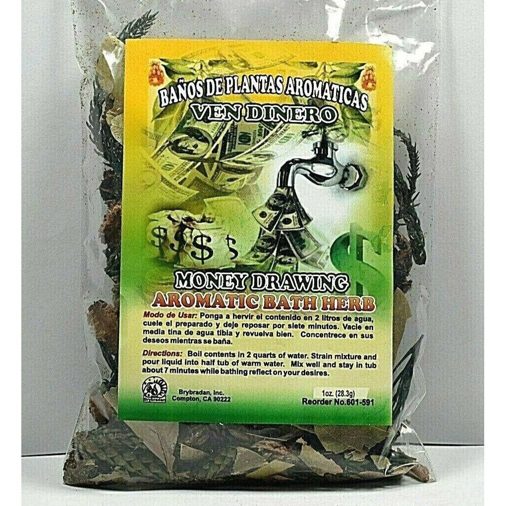 Brybradan Aromatic Bath Herbs - Money Drawing (Ven Dinero), SKU RM-601591, UPC 6016200864858