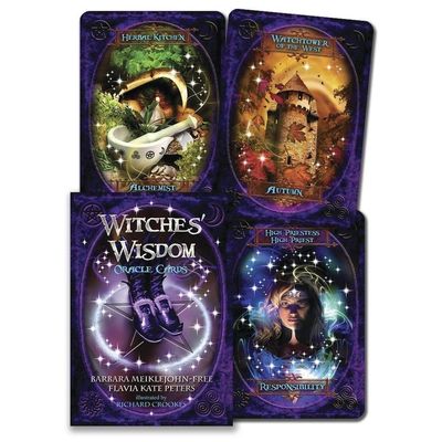 Witches&#39; Wisdom Oracle by Barbara Meiklejohn-Free &amp; Flavia Kate Peters, SKU LW1245, UPC 60162119289…