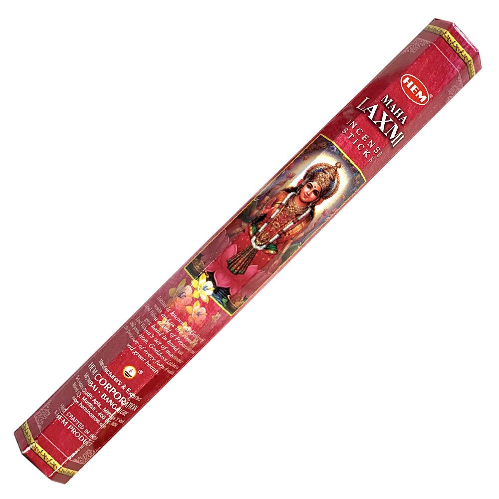 Maha Laxmi HEM Incense Stick 20 Pack, SKU ML20, UPC 700317377184