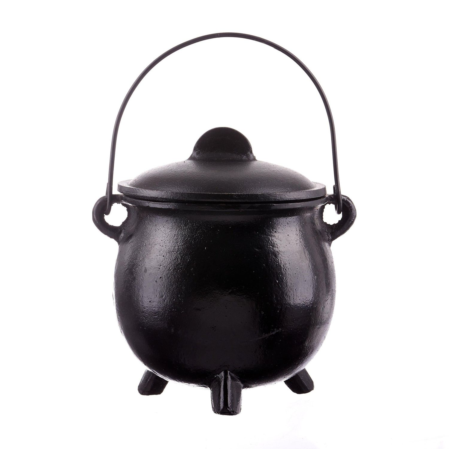 8&quot; Cast Iron Cauldron with Lid, SKU BR88, UPC 6016211683691