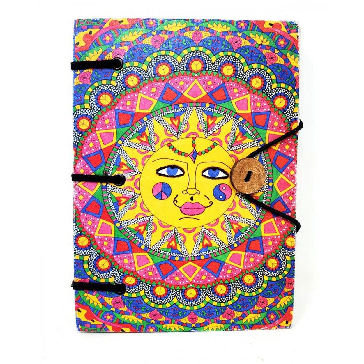 5&quot; x 7&quot; Hardcover Parchment Journal - Sun, SKU KB75-SUN, UPC 700317302278