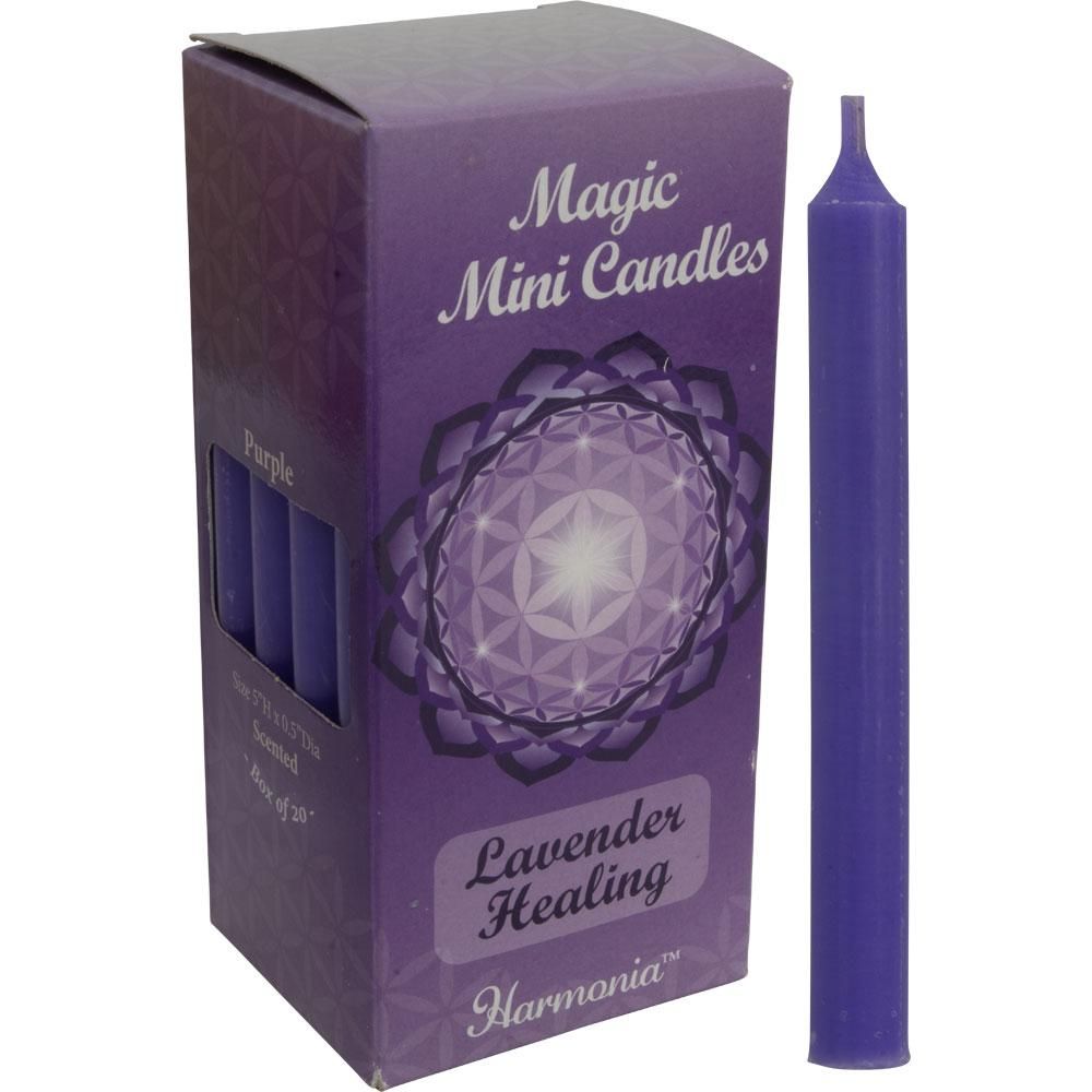 5&quot; Scented Mini Ritual Candle - Healing Lavender (Pack of 20), SKU KH-81573, UPC 6016042739741