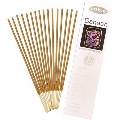 Nitiraj Incense 25 gram - Ganesha (Pack of 6), SKU KH-72803, UPC 6016210342339