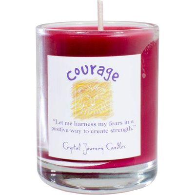 Reiki Charged Soy Herbal Filled Votive Candle - Courage, SKU KH-39235, UPC 6016232274205