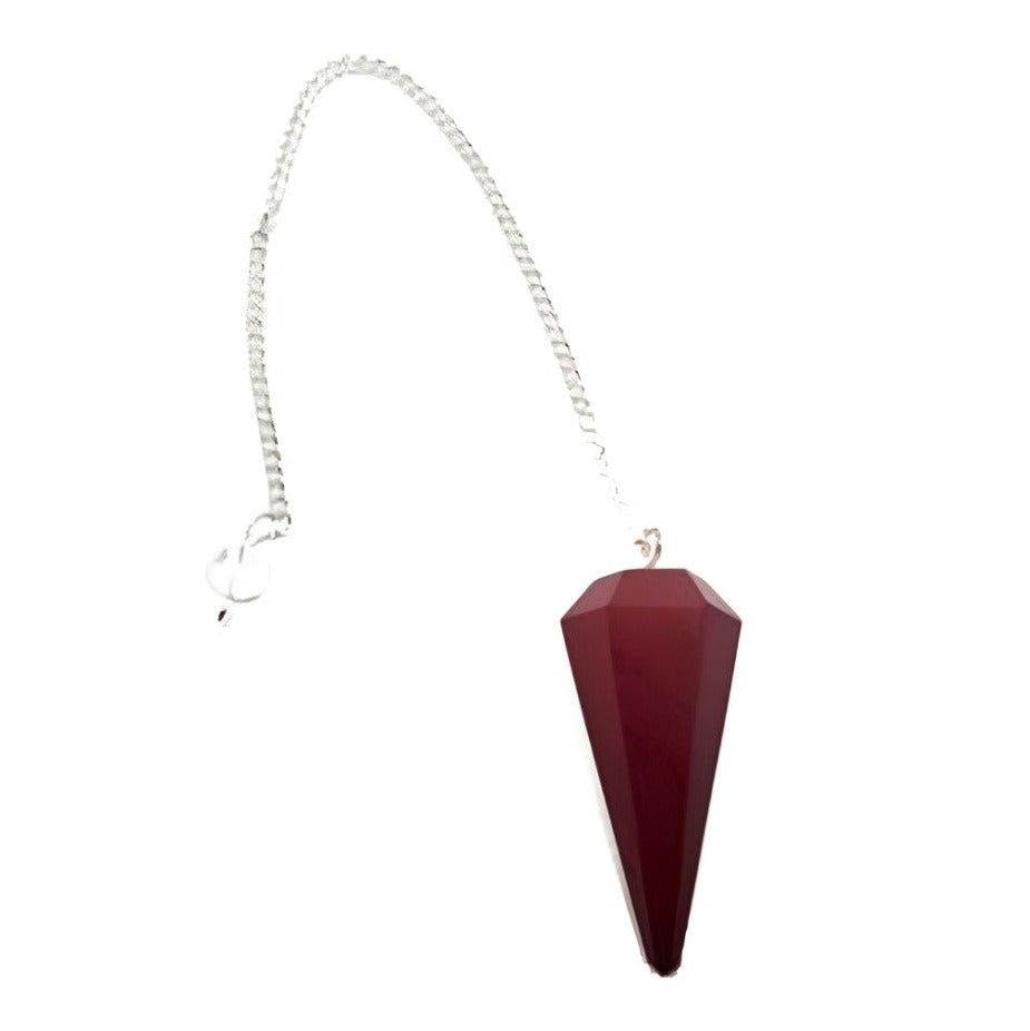 6-Sided Pendulum - Mookaite Jasper, SKU PEND-63, UPC 700317301967