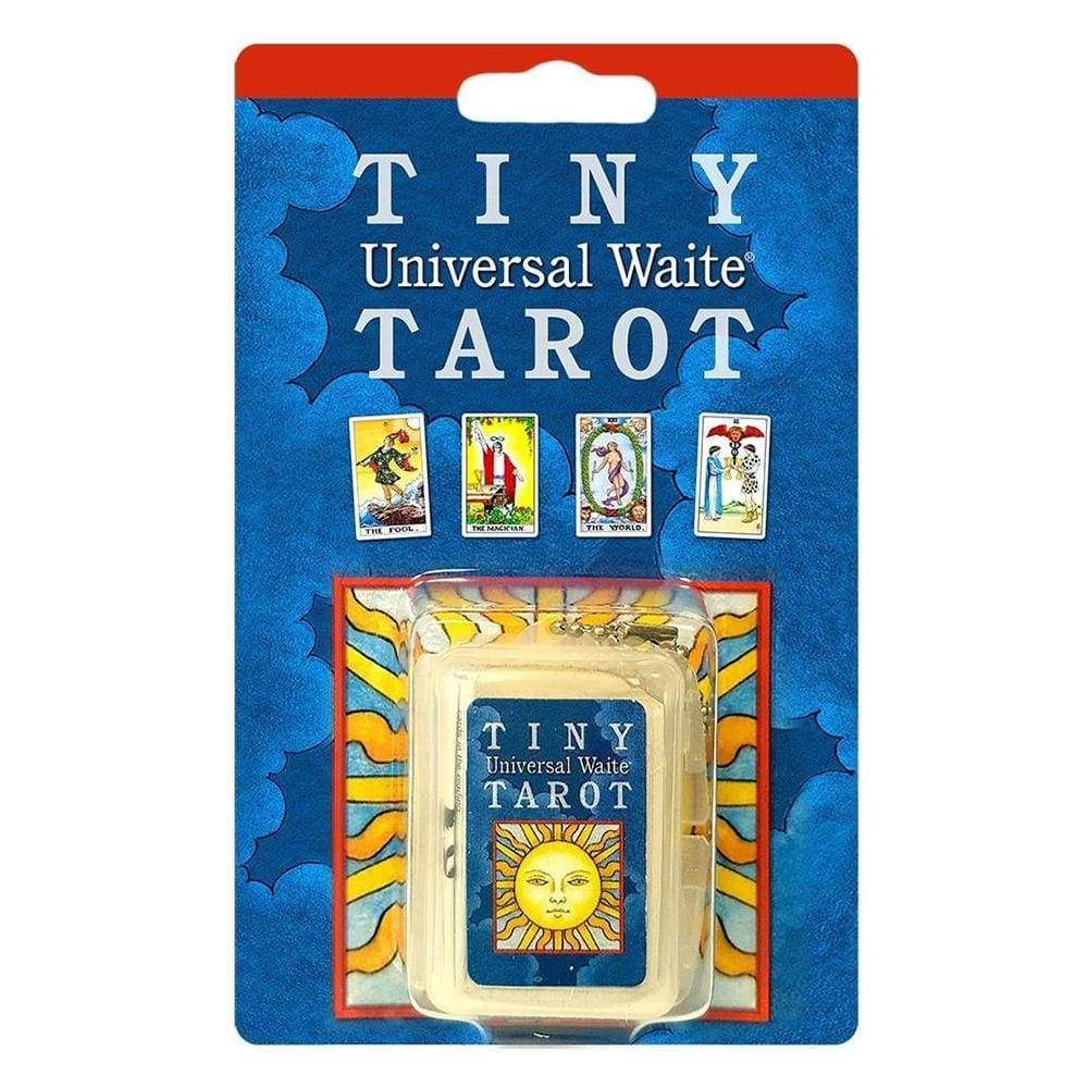 Tiny Tarot Key Chain (Universal Waite Tarot) by Mary Hanson-Roberts, SKU UG-TTK3, UPC 6016208376391
