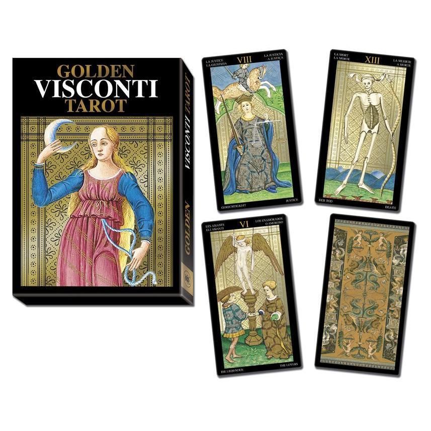 Golden Visconti Grand Trumps Tarot Deck by Lo Scarabeo, SKU LW907, UPC 6016206499481