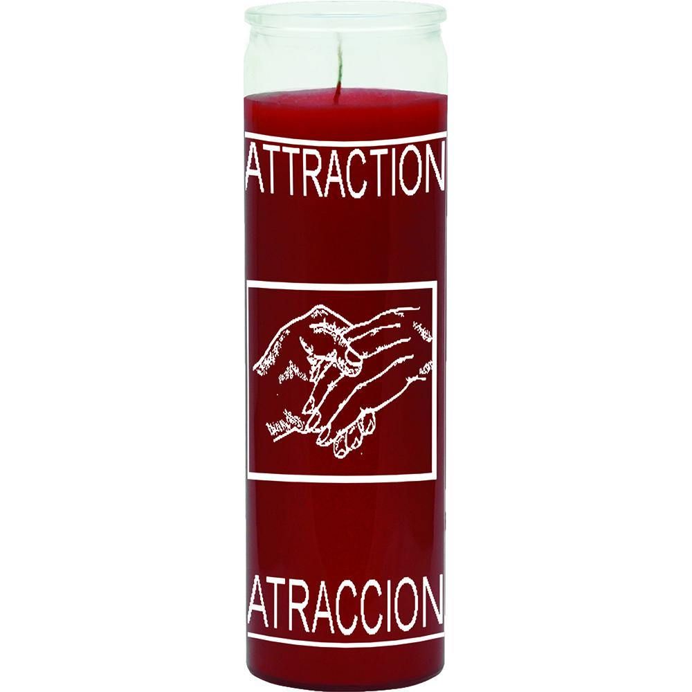 7 Day Glass Candle Attraction - Red, SKU WP-575-025, UPC 6016246450428