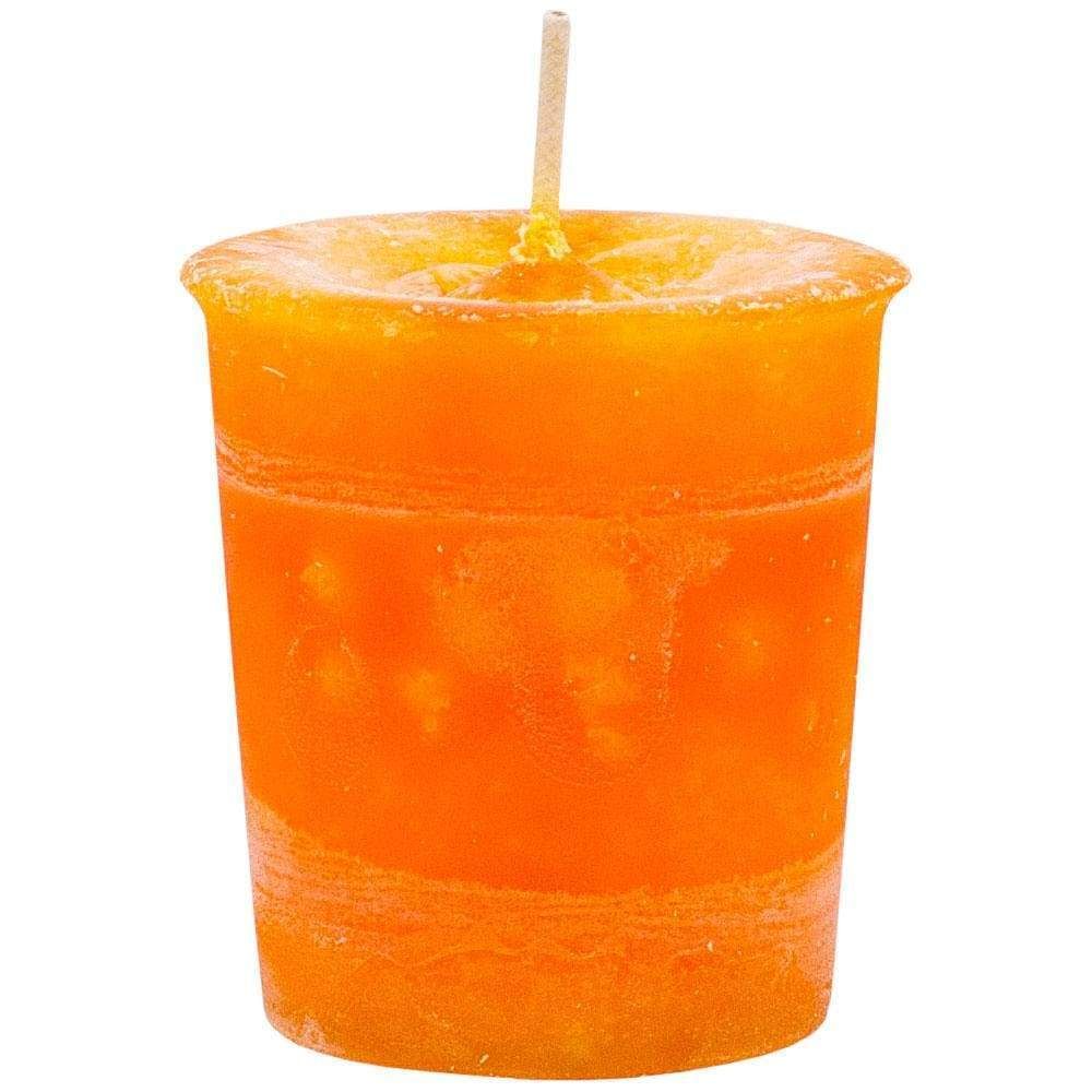 Reiki Charged Chakra Votive Candle - Sacral - Orange (Box of 18), SKU KH-81547, UPC 6016202148161