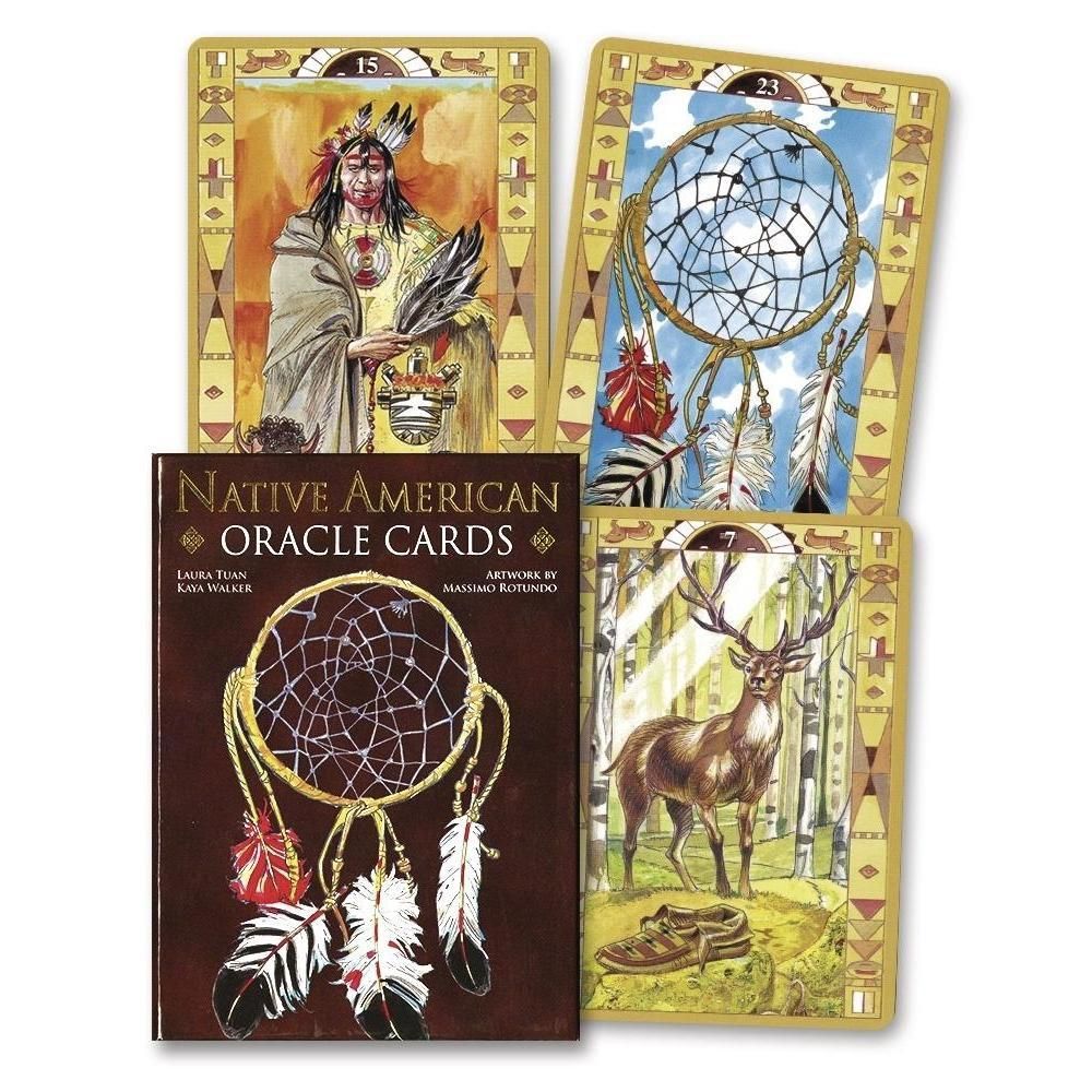 Native American Oracle Cards by Lo Scarabeo, Massimo Ruotundo, SKU LW693, UPC 6016204339338