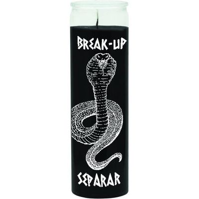 7 Day Glass Candle Break Up / Snake - Red, SKU WP-575-187, UPC 6016212562599