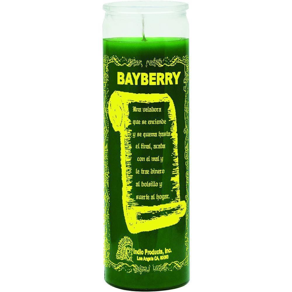 7 Day Glass Candle Scented Bayberry - Green, SKU WP-575S-295, UPC 6016218625618