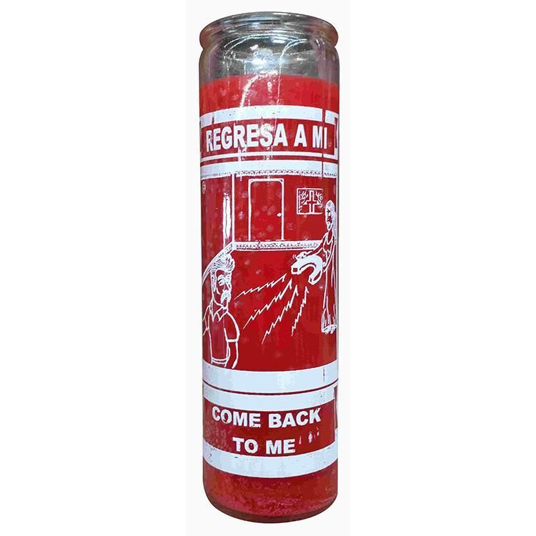 7 Day Glass Candle Come Back to Me - Red, SKU WP-575-112, UPC 6016207976998