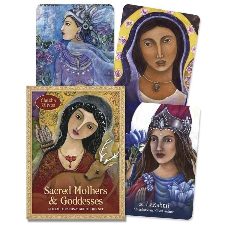 Sacred Mothers &amp; Goddesses Oracle by Claudia Olivos, SKU LW1153, UPC 6016210131162