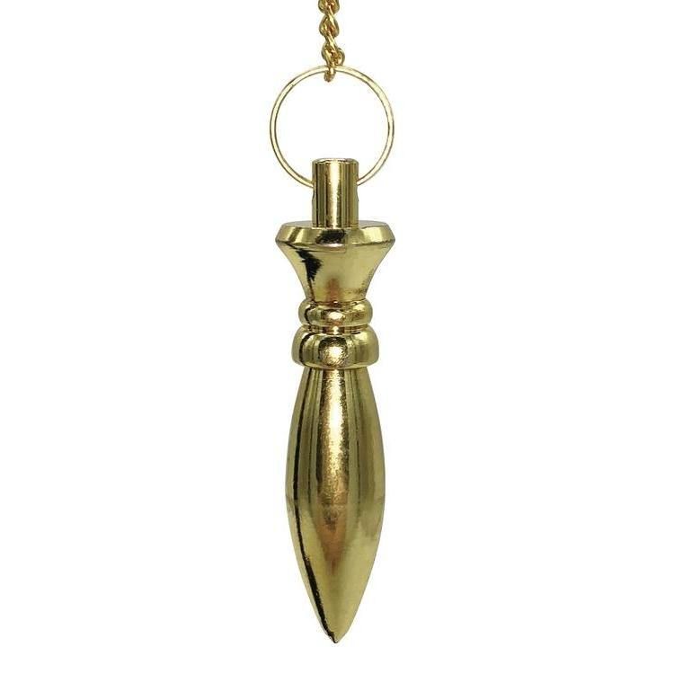 Deluxe Gold Pointed Pendulum by Lo Scarabeo, SKU LW968, UPC 6016207156130