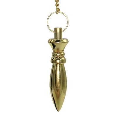 Deluxe Gold Pointed Pendulum by Lo Scarabeo, SKU LW968, UPC 6016207156130