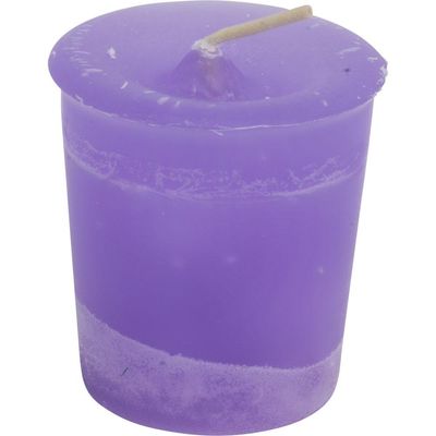 Harmony Herbal Reiki Charged Votive Candle - Light Purple, SKU KH-81506-D18, UPC 6016208047086