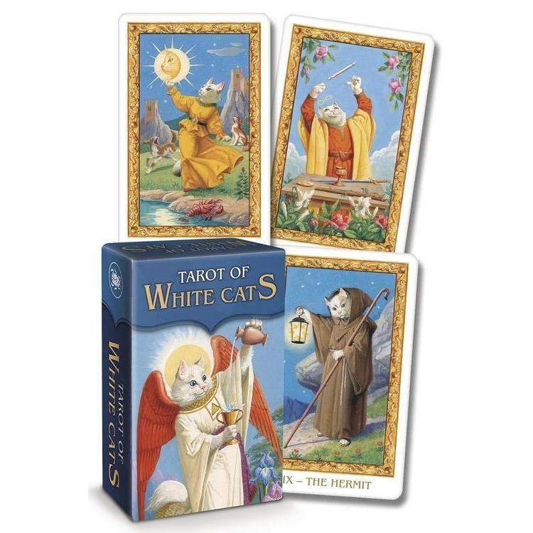 Tarot of the White Cats Mini by Pietro Alligo, Severino Baraldi, Lo Scarabeo, SKU LW872, UPC 601620…
