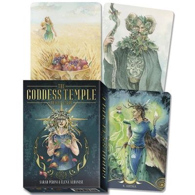 The Goddess Temple Oracle Cards by Sarah Perini, Elena Albanese, SKU LW1392, UPC 6016215095018