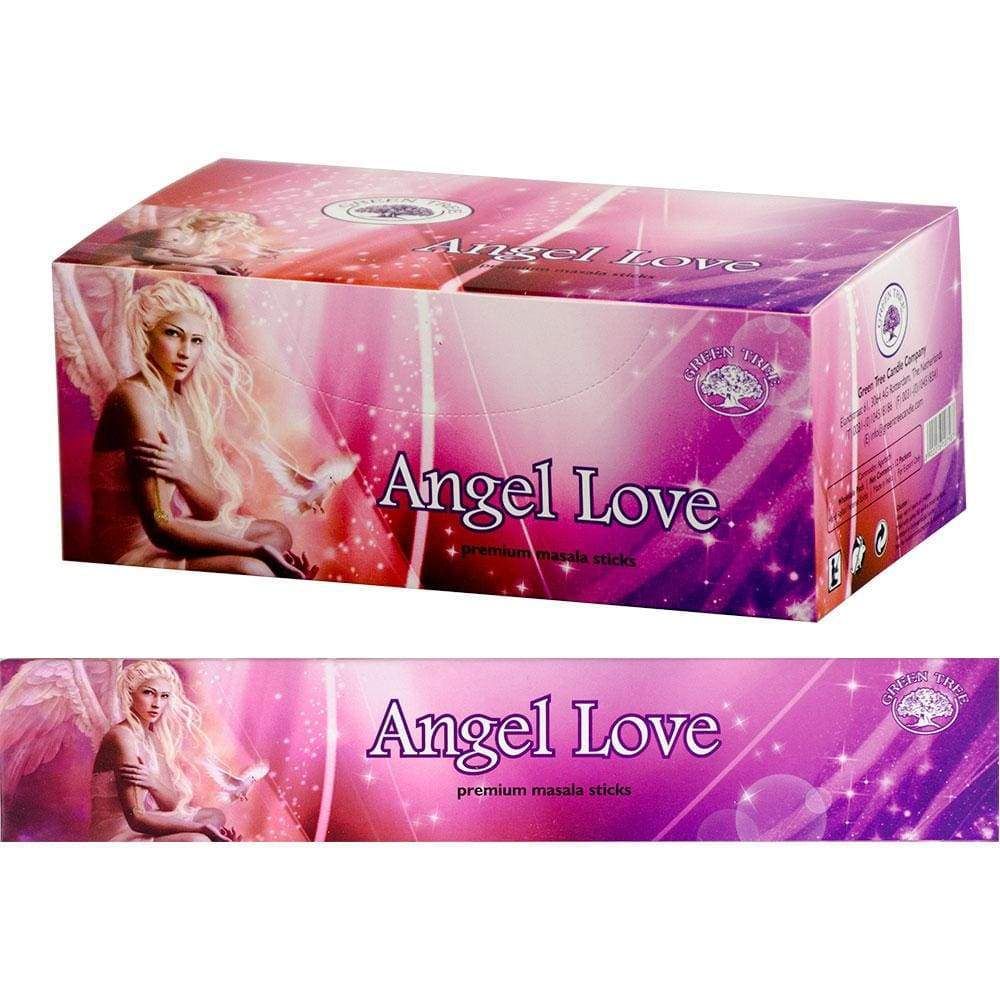 Green Tree Incense 15 gram - Angel Love (Pack of 12), SKU KH-72647, UPC 6016201317377