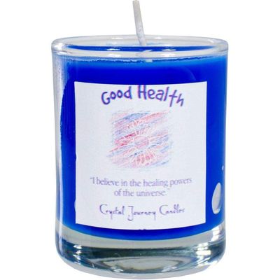 Reiki Charged Soy Herbal Filled Votive Candle - Good Health, SKU KH-39213, UPC 6016201356307