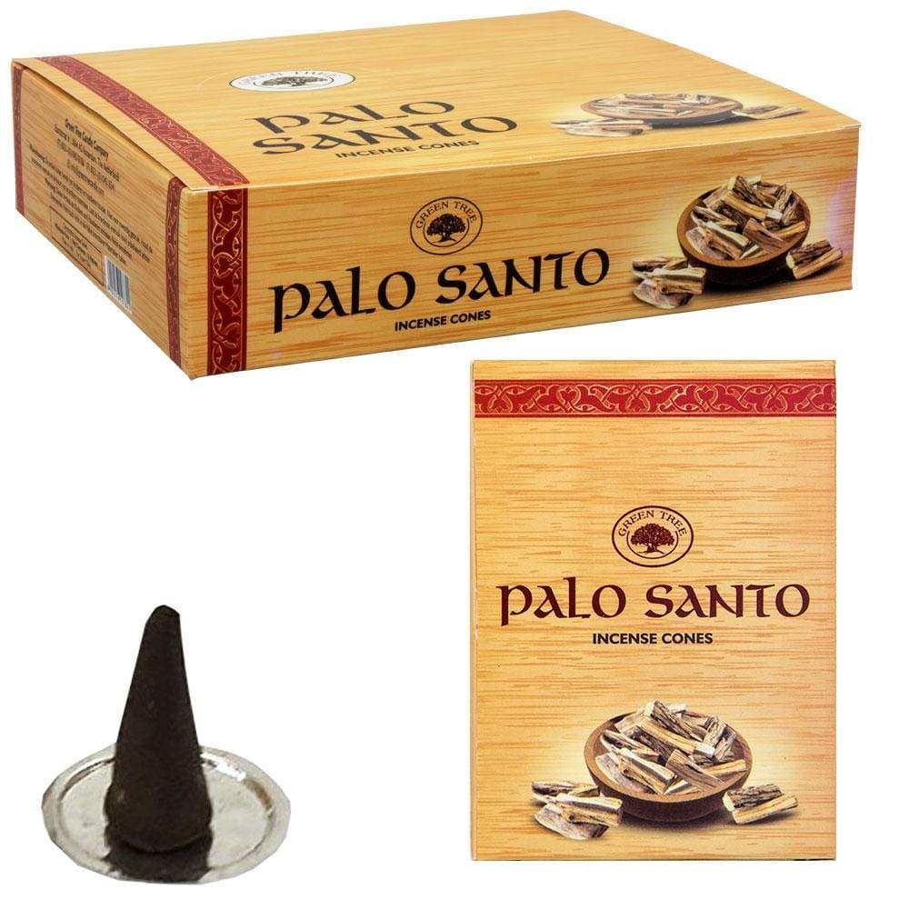 Green Tree Cones in Display Box of 10 Cones - Palo Santo (Pack of 12), SKU KH-72664, UPC 6016212230…