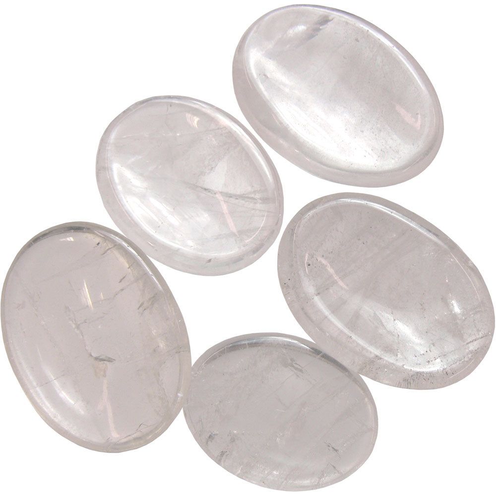 Worry Stone - Quartz, SKU KH-62330-D12, UPC 700317117339