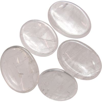 Worry Stone - Quartz, SKU KH-62330-D12, UPC 700317117339