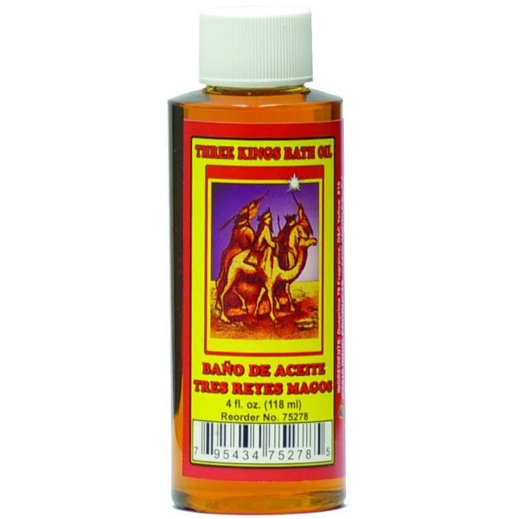 4 oz Three Kings Bath Oil, SKU WP-75278, UPC 6016208072064