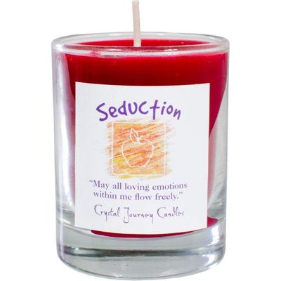 Reiki Charged Soy Herbal Filled Votive Candle - Seduction, SKU KH-39224, UPC 6016213422410