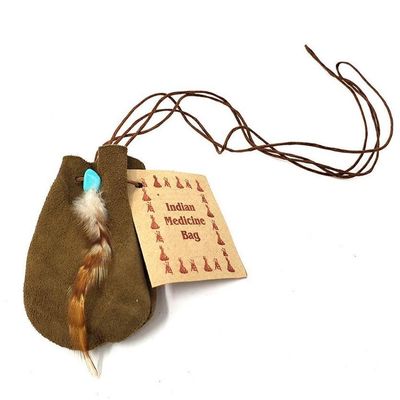 3&quot; Medicine Dream Bag - Brown, SKU Med-Bag-Brown, UPC 6016234142137