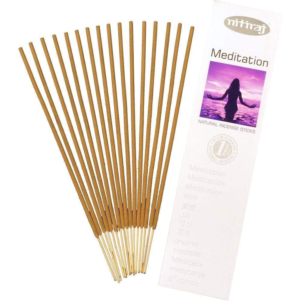 Nitiraj Incense 25 gram - Meditation (Pack of 6), SKU KH-72806, UPC 6016221286219