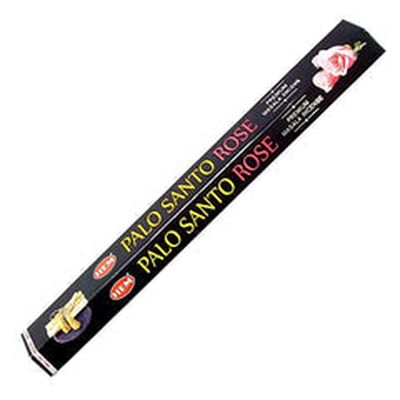 Premium Masala HEM Incense Sticks 15 grams - Palo Santo &amp; Rose, SKU B03-145-PSRS20, UPC 700317375609