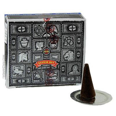 Super Hit Satya Dhoop Incense Cones (12 Pack), SKU SH12, UPC 6016207691662