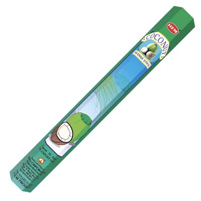 Coconut HEM Incense Stick 20 Pack, SKU CO20, UPC 700317377078