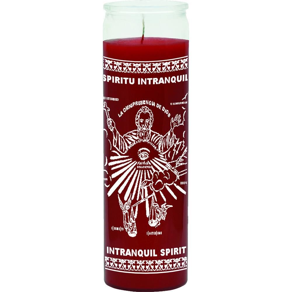 7 Day Glass Candle Intranquil Spirit - Red, SKU WP-575-394-02, UPC 6016005835855