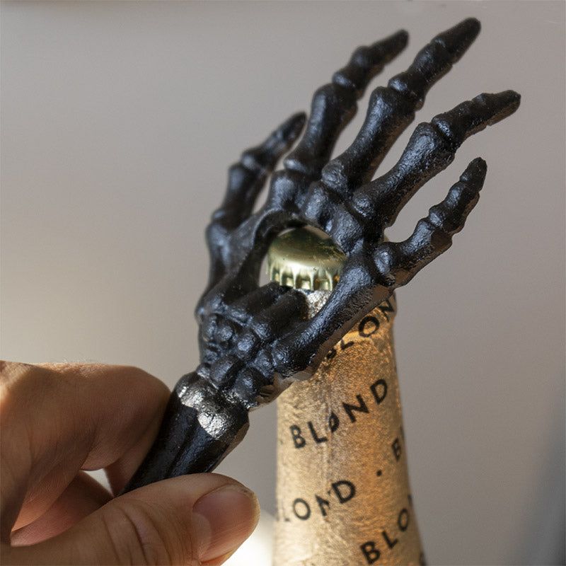 7&quot; Skeletal Hand Bottle Opener (Black), SKU AL-SBO2, UPC 700317067252