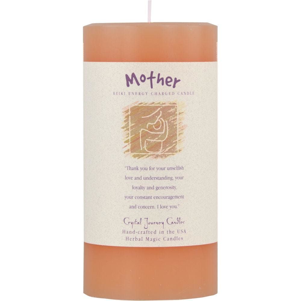 Reiki Charged Herbal  3&quot; x 6&quot; Pillar Candle - Mother, SKU KH-84518, UPC 6016202973961