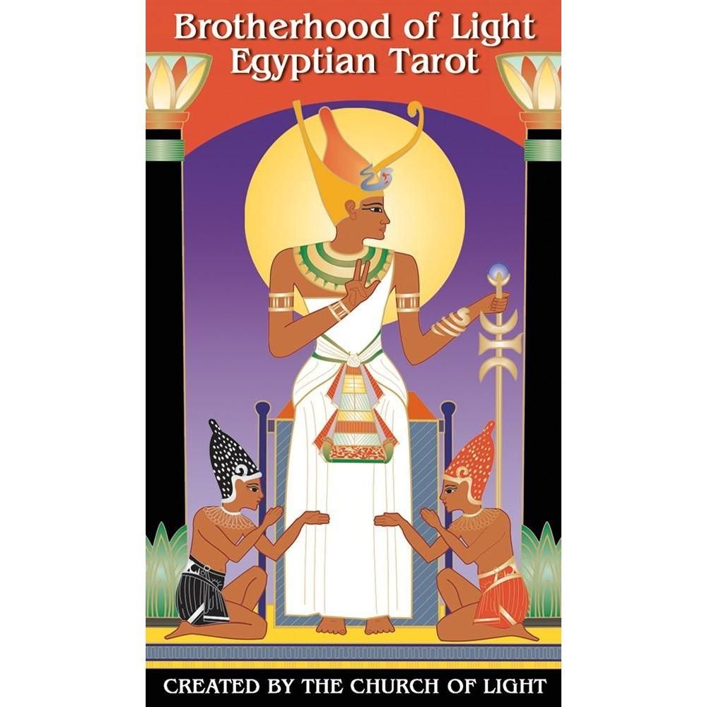 Brotherhood of Light Egyptian Tarot by Church of Light, Vicki Brewer, SKU UG-BL78, UPC 6016218630674