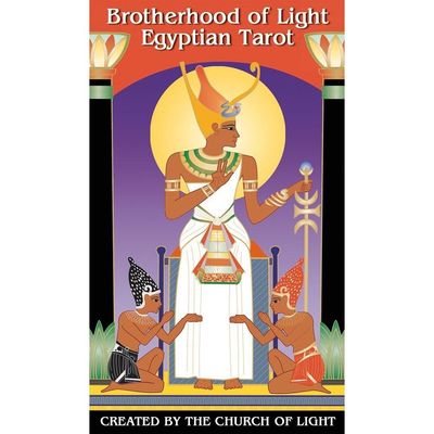 Brotherhood of Light Egyptian Tarot by Church of Light, Vicki Brewer, SKU UG-BL78, UPC 6016218630674