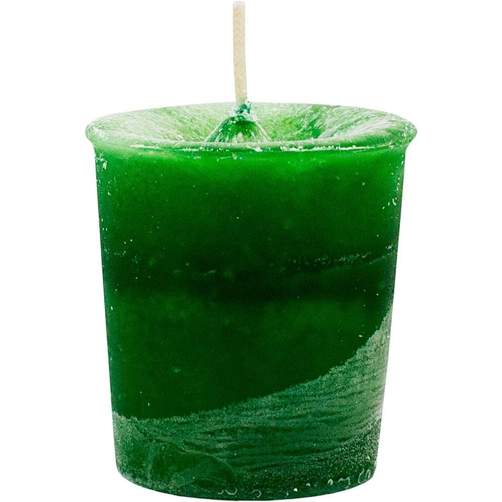 Reiki Charged Chakra Votive Candle - Heart - Green (Box of 18), SKU KH-81549, UPC 6016200270215