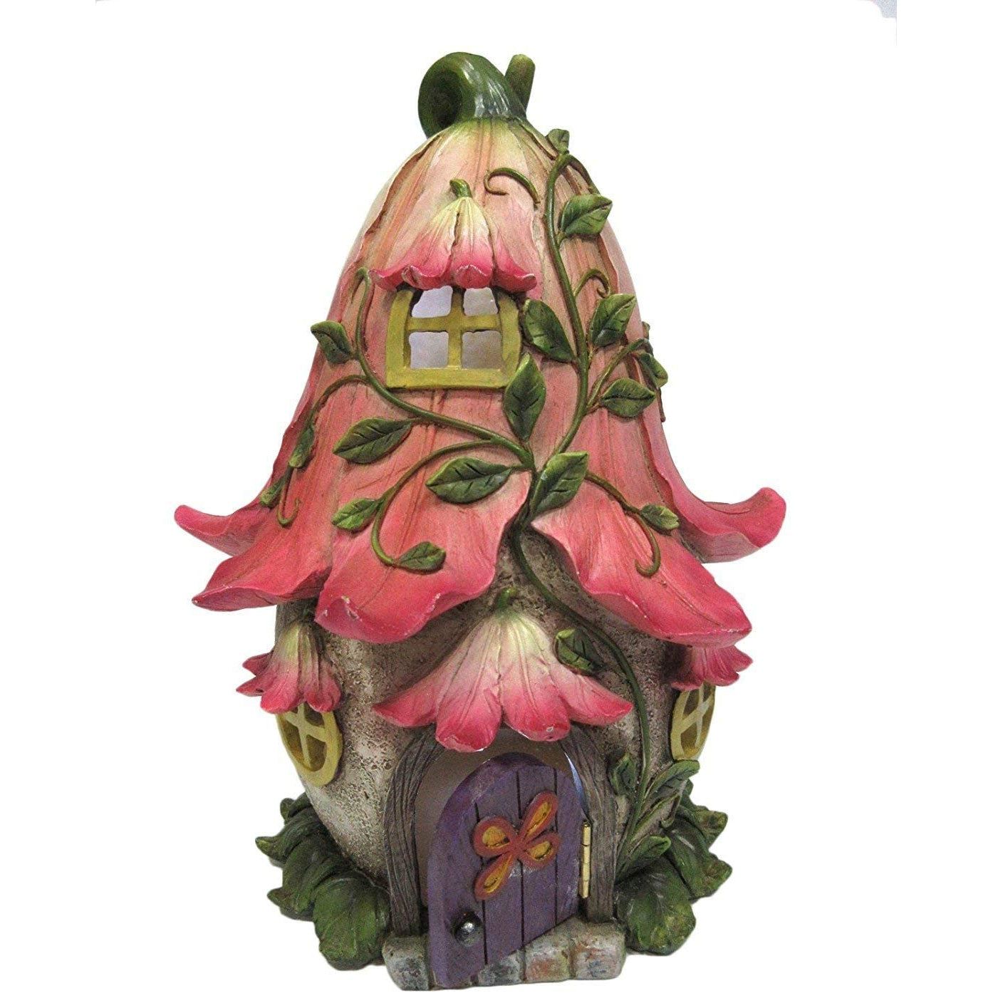 10&quot; Fairy Cottage Statue with LED Light, SKU PG-12077, UPC 700317030249