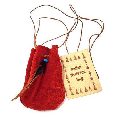 3&quot; Medicine Dream Bag - Red, SKU Med-Bag-Red, UPC 6016225243232