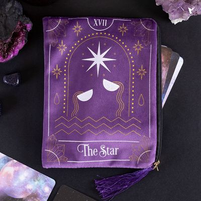 5&quot; The Star Tarot Card Zipper Pouch, SKU PG-14191, UPC 6016017921973