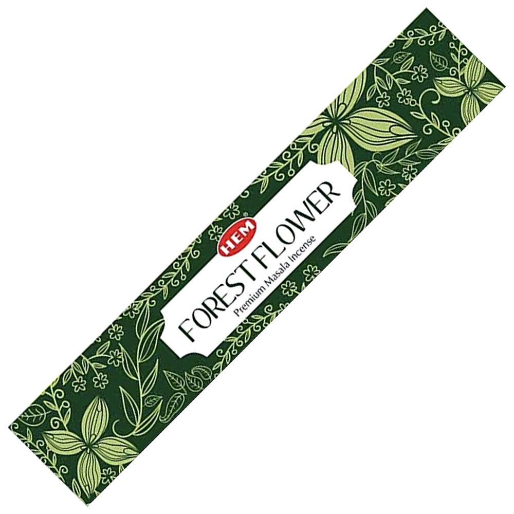 Premium Masala HEM Incense Sticks 15 grams - Forest Flower, SKU C08-03-HEM15-07, UPC 700317375470