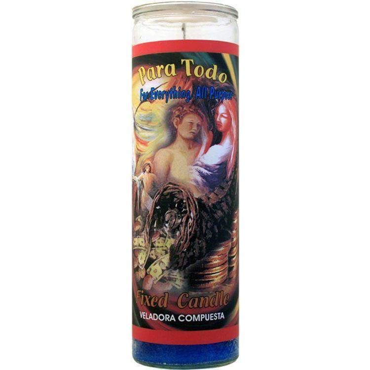7 Day Glass Candle Mystical Fixed - For Everything / All Purpose - Blue, SKU WP-0060-010, UPC 60162…