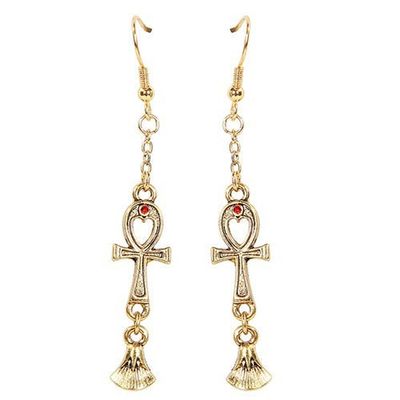 Egyptian Lotus Earrings, SKU PG-Y2919, UPC 6016000640614